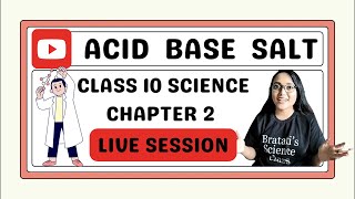 Acids, bases and salts LIVE | Class 10 science chapter 2 NCERT