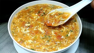 Tomato Egg Soup | খুবই সহজে ঘরে থাকা উপকরণে ঝটপট বানিয়ে ফেলুন দারুন মজার টমেটো এগ সুপ