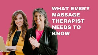 Every Massage Therapist Needs to Know This!