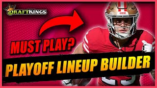 DRAFTKINGS NFL DFS PLAYOFFS DIVISIONAL ROUND: LINEUP STRATEGY & TOURNAMENT PICKS