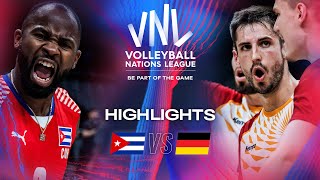🇨🇺 CUB vs. 🇩🇪 GER - Highlights | Week 1 | Men's VNL 2024