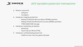 Arch4021: Introductory UEFI 05 02 UEFI variables protection mechanism