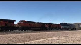 BNSF intermodal train through Kingman, AZ