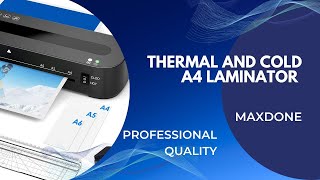 MAXDONE A4 Laminator: Unboxing, Testing and Professional Quality Review with 30 Pouches Included