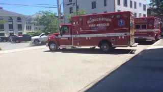 Gloucester Fire Department Rescue 1 Responding