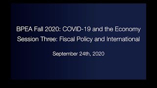 BPEA Fall 2020: COVID-19 and the Economy Part 3