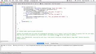 4.18. Random Number Guessing Game Enhancement - Java