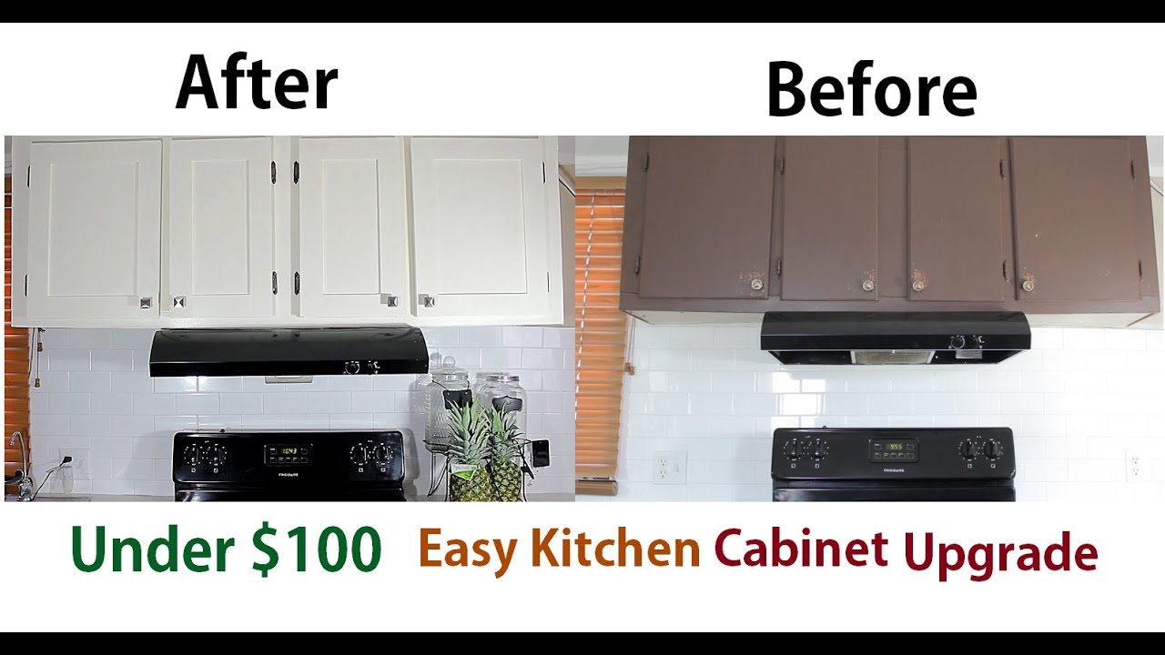 How To Upgrade Reface Kitchen Cabinets For Cheap - YouTube