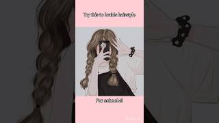 Try this to braids hairstyle for school..✨❤️ #trending #aesthetic #subscribe #@itsfatmaasmr2769