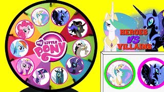 MY LITTLE PONY Heroes VS Villains Spinning Wheel Game Punch Box Toy Surprises