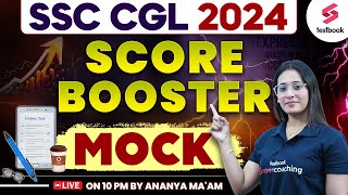 SSC CGL 2024 English Mock Test | Score Booster CGL English Mock Test By Ananya Ma'am