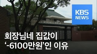 땅값 빼니 건물값이 마이너스?…“엉터리 공시가격” / KBS뉴스(News)