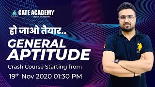 Be Ready For new Subject | General Aptitude | By Saurabh Sir | Crash Course | GATE 2021