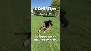 How to do the L Drill | Speed and Agility Drills | Football Combine Drills