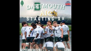 Dartmouth 1st XV vs AIC 9.22.2024