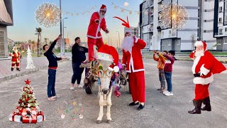 لما بابا نويل ينزل مصر والعيال الصغيره تثبتوا وتسرق منو الهدايا واخوك الصغير ينقذوا😂🎅| احمد عفروتو