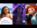 Every Time The Princesses Were Brave | Moana, Rapunzel, Raya & More | Disney Princess