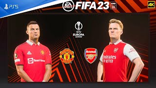 FIFA 23 - Manchester United Vs Arsenal - UEFA Europa League 2022/23 | PS5™ [4K ] Next Gen