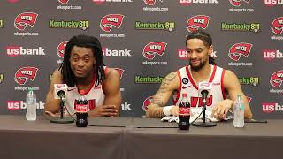 WKU MBB: Enoch Kalambay and Khristian Lander | UTEP Postgame | 1-30-25