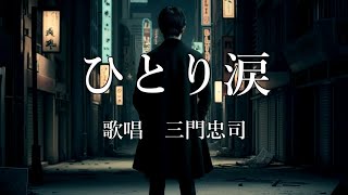 ひとり涙　三門忠司さんの歌唱です