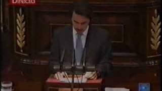 Aznar - Debate en el Congreso de los Diputados sobre los atentados 11-S (Primera intervención)(1/5)