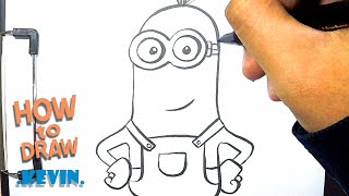 How to Draw Easy Kevin Minion | despicable me drawing