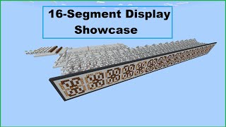 16-Segment Display / Word Processor Showcase - Minecraft Bedrock