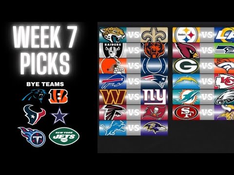 NFL WEEK 7 PREDICTIONS - YouTube