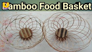 How to make Bamboo Food Basket, বাঁশ দিয়ে তৈরি ফলের ঝুড়ি।।