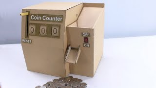 Fastest Cardboard Coin Counter | Awesome  DIY Craft