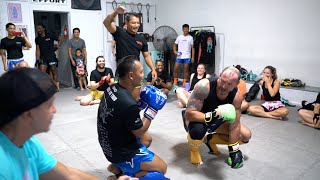 Double sparring session for Saenchai & Superlek in Nashville | YOKKAO Muay Thai Seminar Tour USA