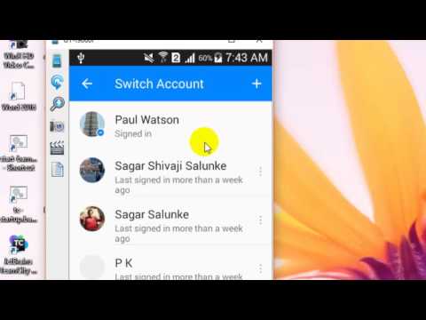 How to change account in Facebook messenger android app How to change account in Facebook messenger android app