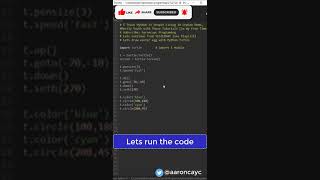 Draw Easter Egg - Python Coding Short Video - Python Turtle #python #pythonprogramming