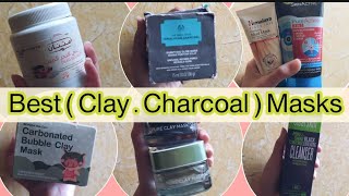 ريفيو عن احسن ماسك فحم و ماسك طين جربته .. best charcoal and clay masks 🤔🤔