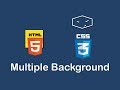 multiple backgrounds with html and css