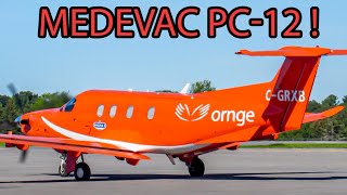 *MEDEVAC FLIGHT* Ornge Pilatus PC-12 (PC12) departing Kingston (YGK / CYGK)