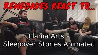 Renegades React to... Llama Arts - Sleepover Stories Animated