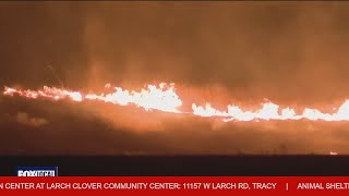 Corral Fire explodes to 9,700 acres near Livermore and Tracy