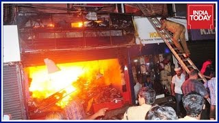 Massive Fire Breaks Out At SM Street In Kozhikode