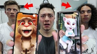 (SCARY) CALLING TALKING TOM AND TALKING ANGELA AT 3 AM!! *THEY ARE HERE*