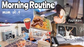 REALISTIC MOM MORNING ROUTINE 2023 | MOM OF 4 | PRODUCTIVE MORNING VIBES