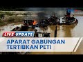 Detik-detik Alat Penambangan Emas Ilegal di Sarolangun Dibakar Aparat Gabungan, Pelaku Kabur