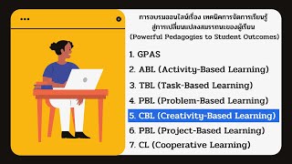 ตอนที่ 5 เทคนิคการจัดการเรียนรู้แบบสร้างสรรค์เป็นฐาน (Creativity-Based Learning: CBL)