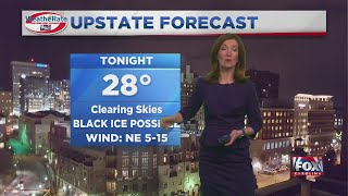 Kendra: Snow pushing out, ice threat overnight