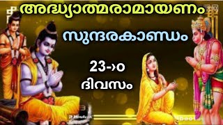 Day 23-അദ്ധ്യാത്മ രാമായണം സുന്ദരകാണ്ഡം ലങ്കാമർദ്ദനം  ആലാപനം: പൂജപ്പുര മോഹനകുമാർ   #ramayanam