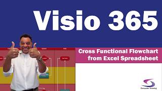 Create Cross Functional Flowchart from an Excel spreadsheet with Visio Data Visualizer