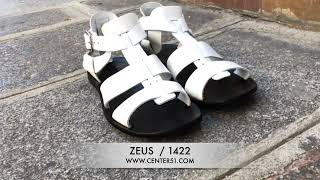 Sandale Zeus 1422 Cuir Blanc