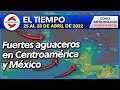 Fuertes aguaceros e inundaciones en Centroamérica y México.