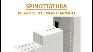 Realizzazione spinottature su pilastri in cemento armato