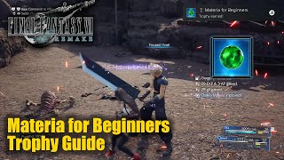 FINAL FANTASY 7 (VII) REMAKE • Materia for Beginners Trophy Guide (Level up an orb of materia.)